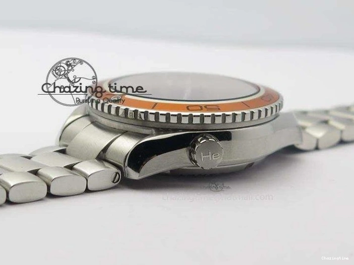 0127 Planet Ocean SS Bp Maker 45mm Orange Bezel On SS Bracelet A DailyWear 8216